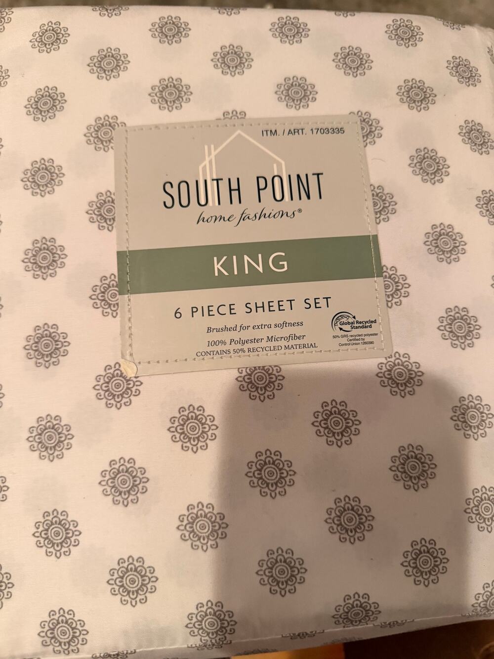South Point Home Fashions King 6-Piece Microfiber Sheet Set
